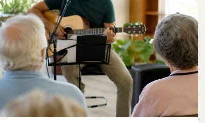 Roda de música com violão